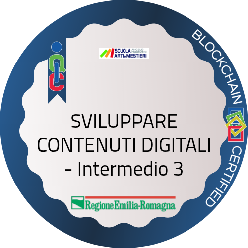 SVILUPPARE CONTENUTI DIGITALI - Intermedio 3